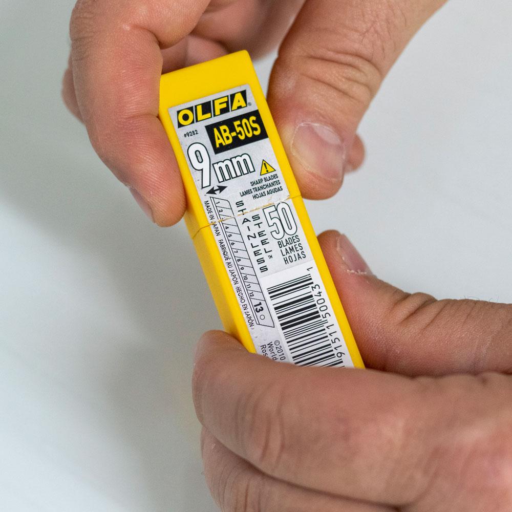 GT116 - Olfa AB50S Stainless Steel Snap Blades - Flexfilm