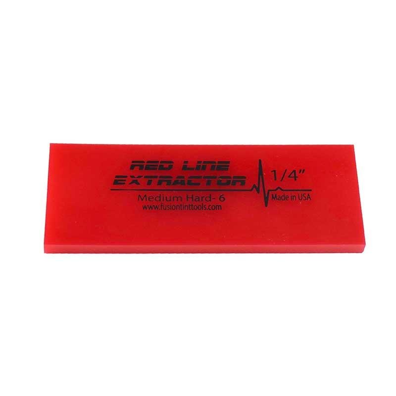GT2114B - 5" Red Line Extractor 1/4" Thick No Beveled Squeegee Blade - Flexfilm