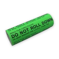 IT371 - Green Do Not Roll Down Stickers (100 Roll) - Flexfilm