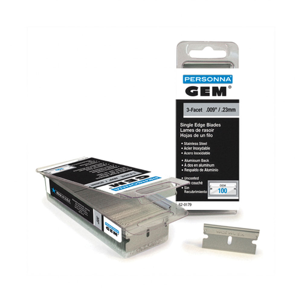 GT137 - 1" Single Edge Stainless Steel Blades - Scrapers & Blades | Flexfilm 1