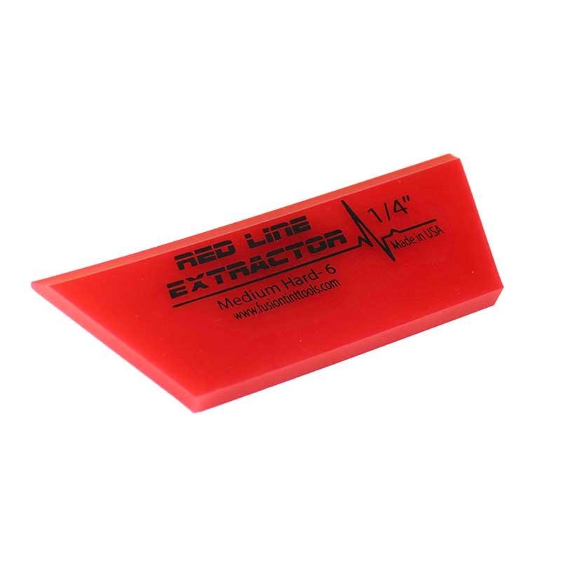 GT2114A - 5" Red Line Extractor 1/4" Thick Single Beveled Cropped Squeegee - Flexfilm