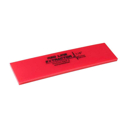 GT2115B - 8" Red Line Extractor 1/4" Thick No Bevel Squeegee Blade - Flexfilm