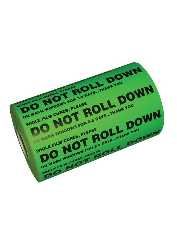 GT981 - Do Not Roll Down Sticker - Flexfilm