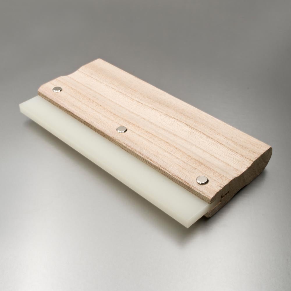 IT015 - Wooden Handle Squeegee with Square Blade - Flexfilm